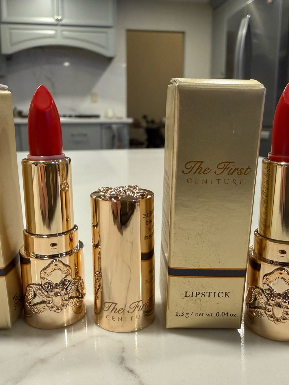 OHUI The First Geniture Lipstick #58 Red Mini Set of 2 Luxury K-Beauty